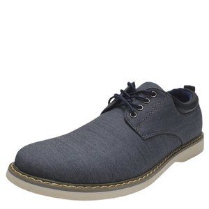 Members Only Mens Casual Chambray Oxfords Navy
